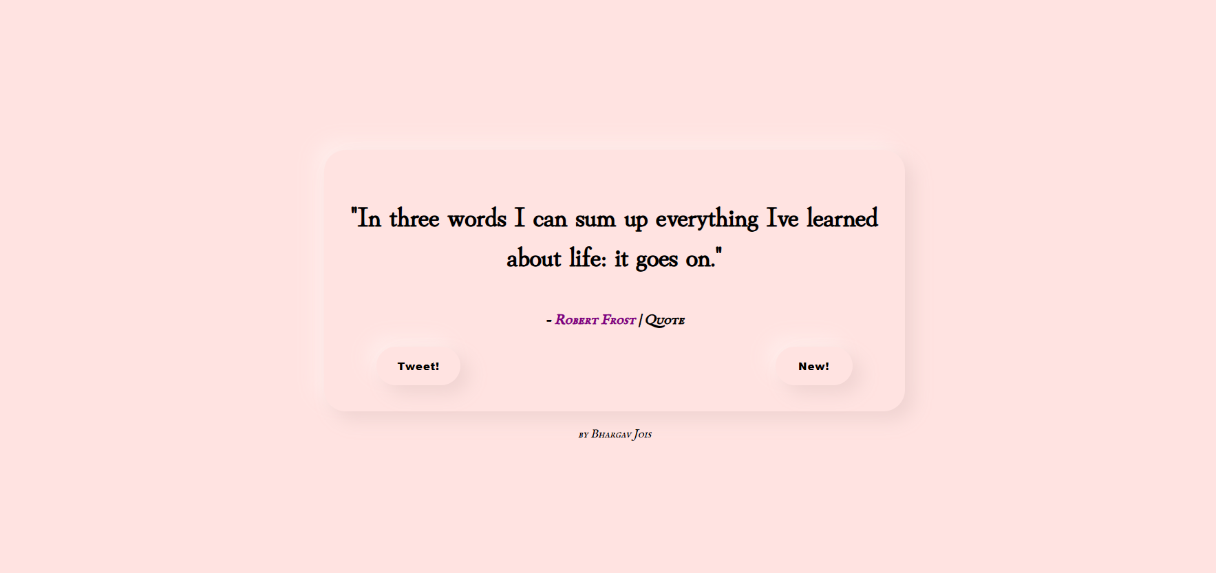 Random Quote Generator